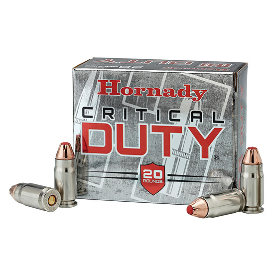 HORN CRITICAL DUTY 9MM +P 135GR FLEXLOCK 25/10 - Ammunition